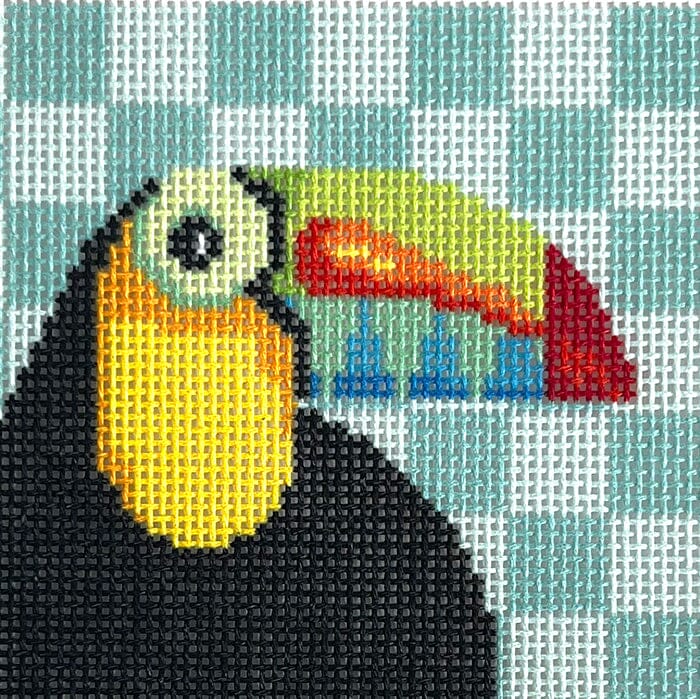 Toucan Insert Printed Canvas Two Sisters Needlepoint 

