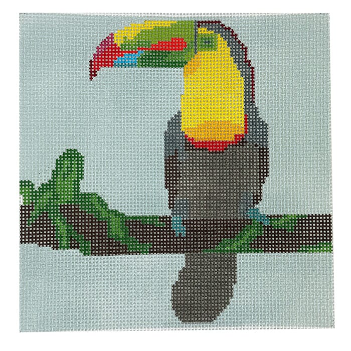 Toucan Painted Canvas Atlantic Blue Canvas  - 1