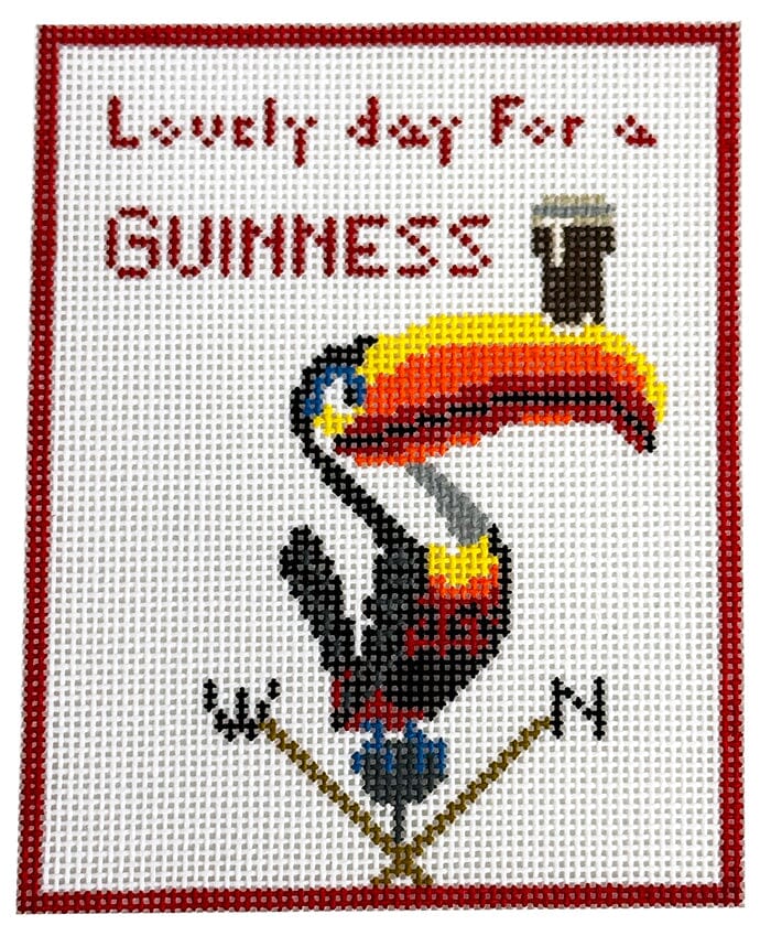 Toucan with Guinness Painted Canvas PIP & Roo 