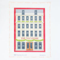 Toy Store Advent Calendar Backdrop and Windows Printed Canvas Kirk & Bradley 