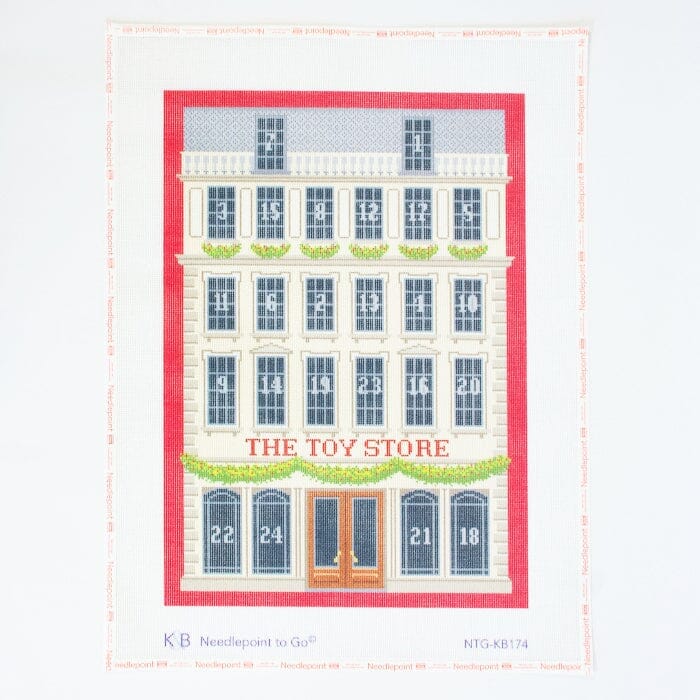 Toy Store Advent Calendar Backdrop and Windows Printed Canvas Kirk & Bradley  - 3