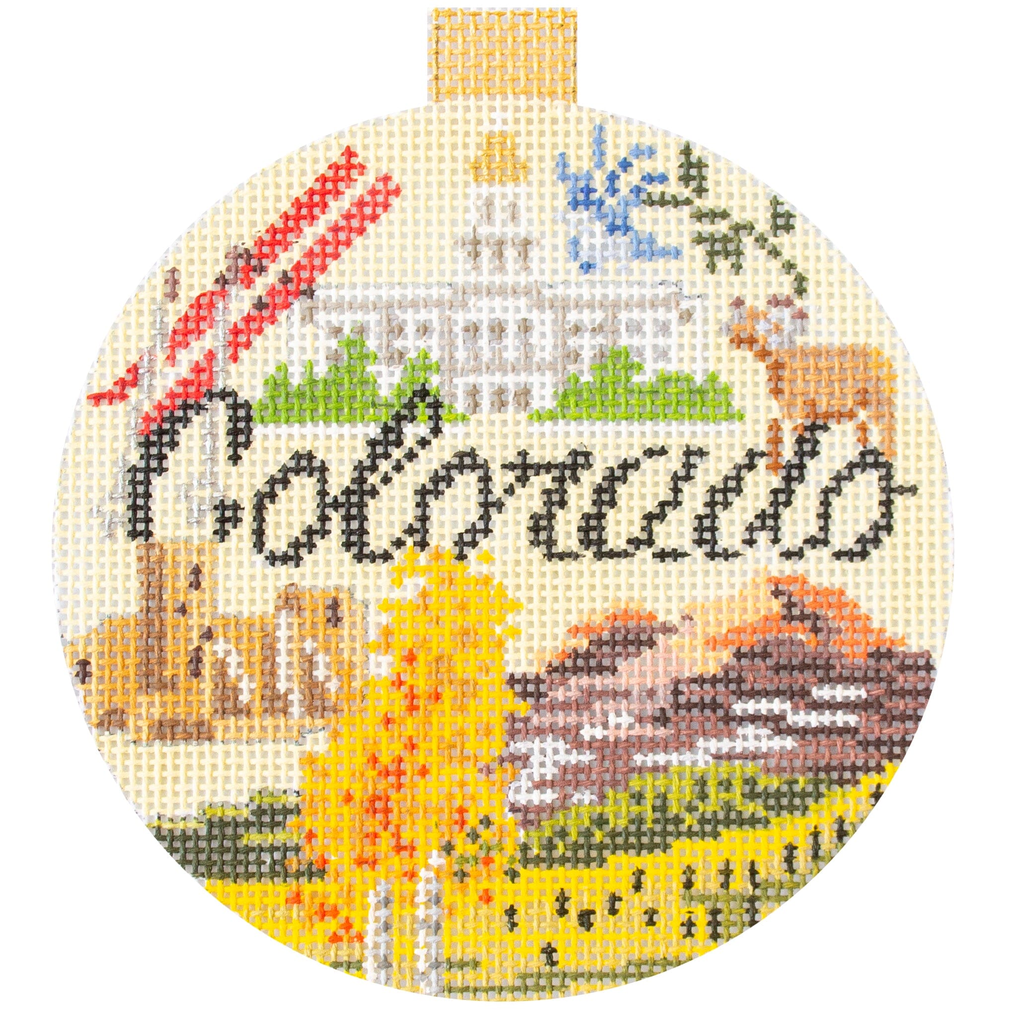 Travel Round   Colorado with Stitch Guide Printed Canvas Kirk & Bradley  - 1