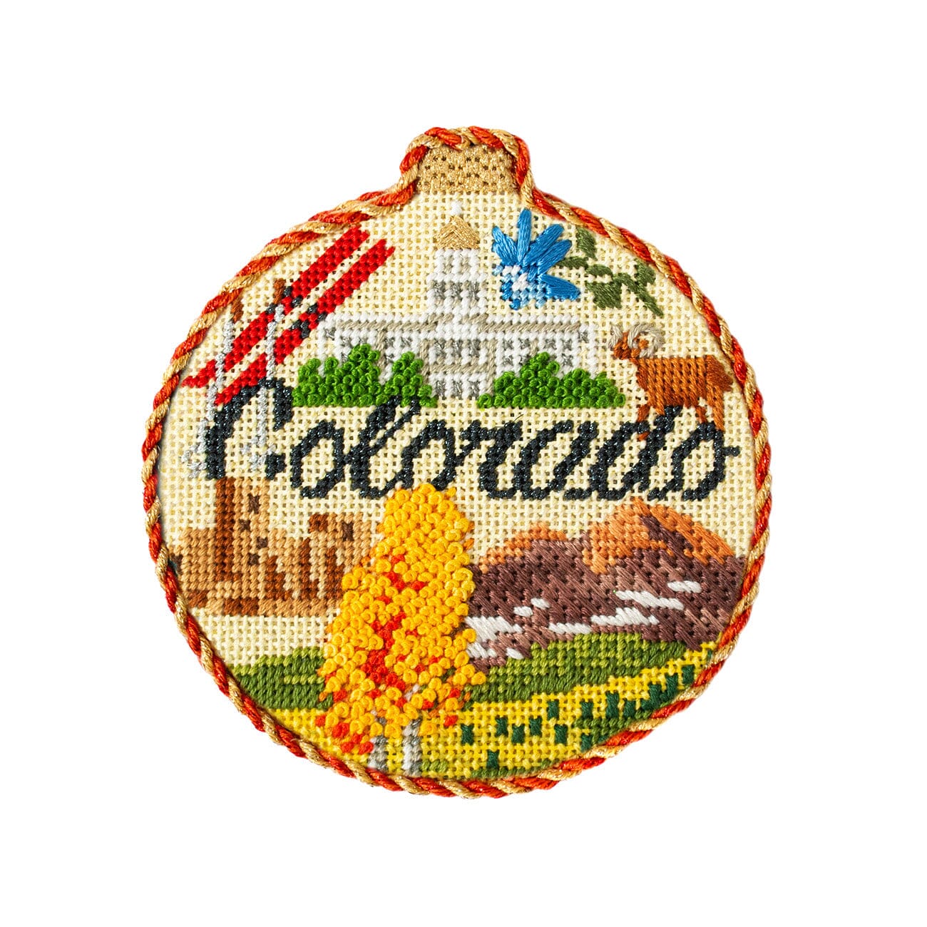 Travel Round   Colorado with Stitch Guide Printed Canvas Kirk & Bradley  - 2