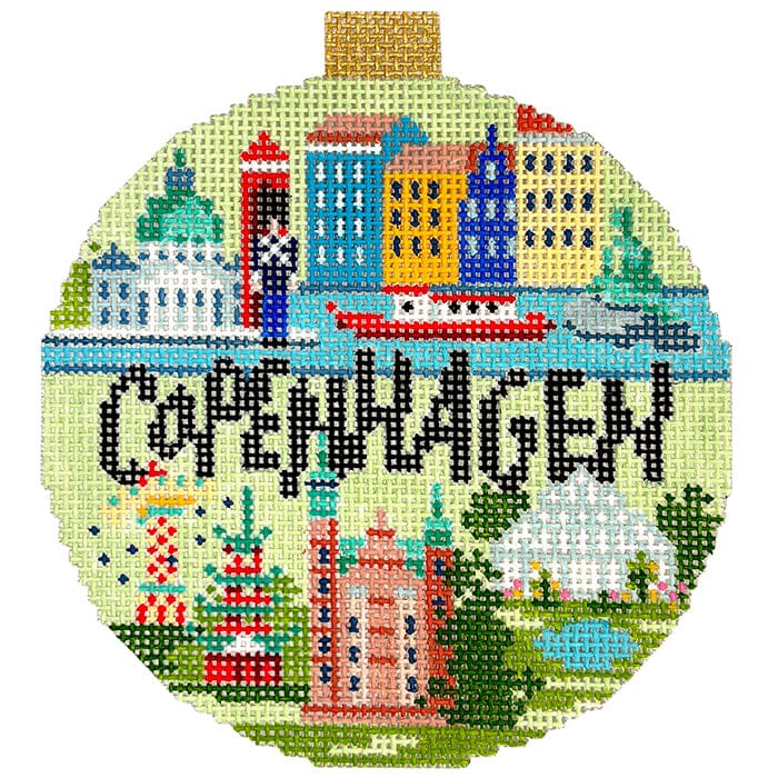 Travel Round   Copenhagen Painted Canvas Kirk & Bradley 

