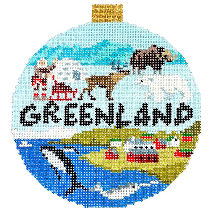 Travel Round   Greenland Painted Canvas Kirk & Bradley 
