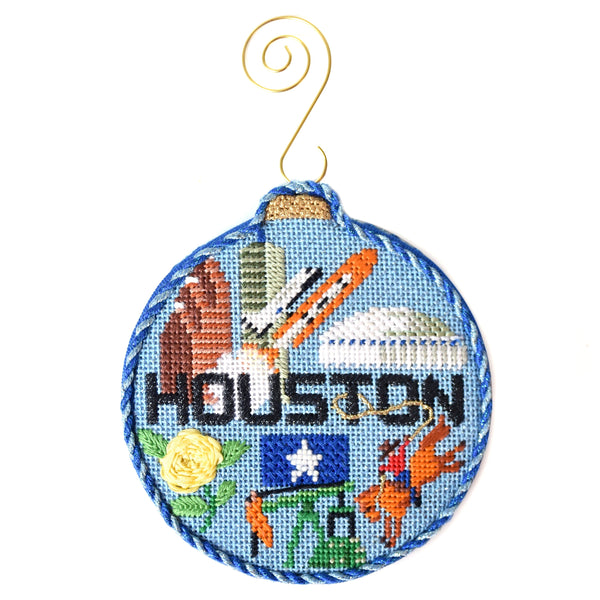 Travel Round - Houston with Stitch Guide – Needlepoint.Com