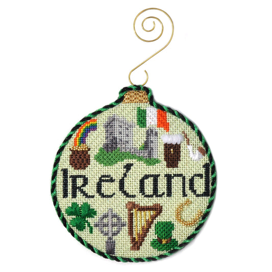 Travel Round - Ireland with Stitch Guide Painted Canvas Kirk & Bradley 