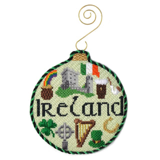Travel Round   Ireland with Stitch Guide Painted Canvas Kirk & Bradley 
