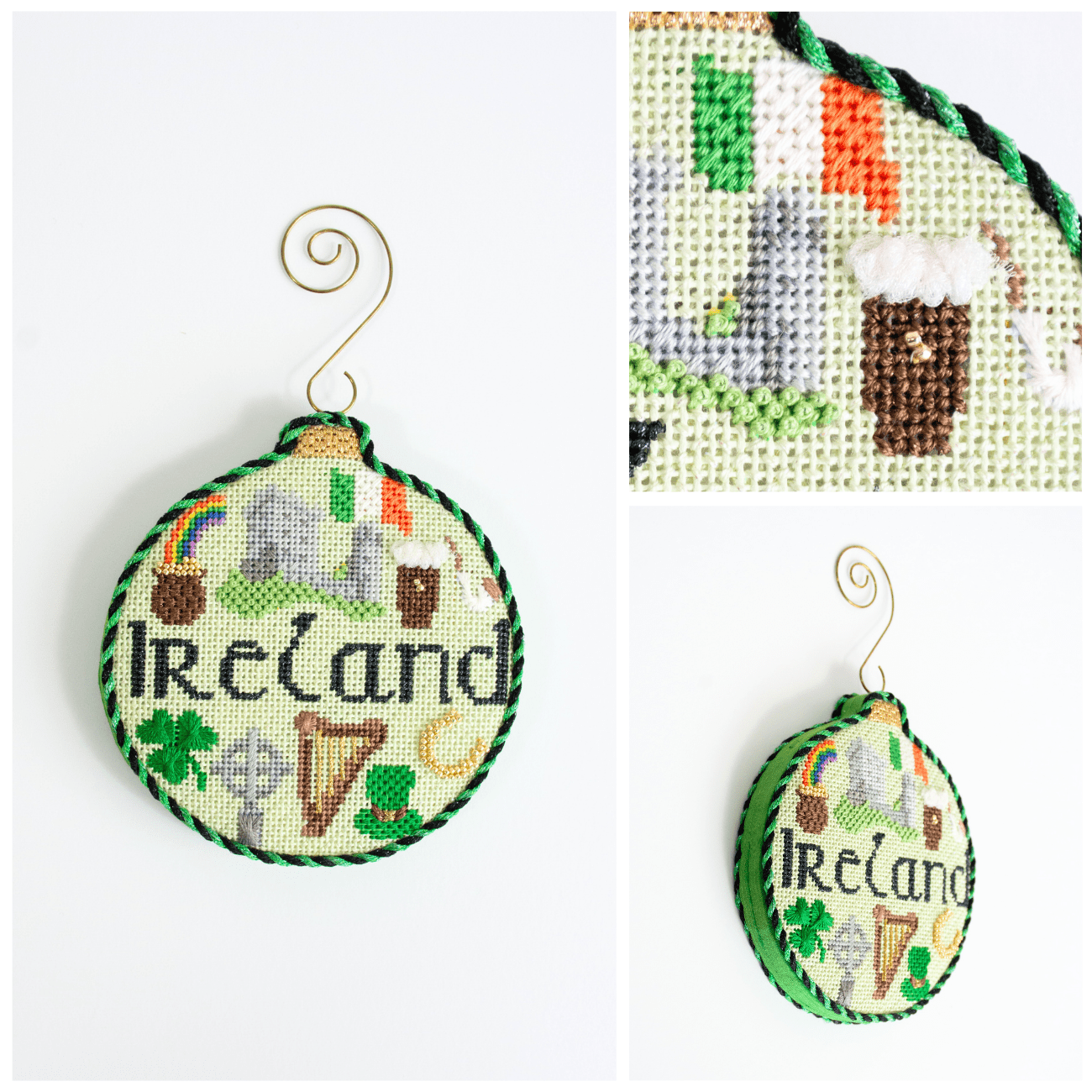 Travel Round   Ireland with Stitch Guide Printed Canvas Kirk & Bradley  - 3
