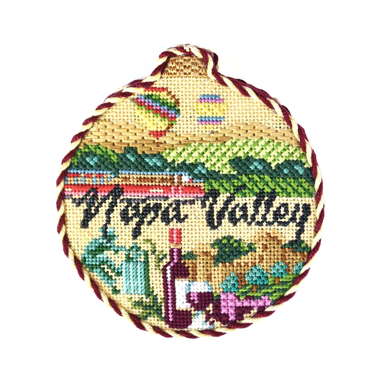 Travel Round   Napa Valley with Stitch Guide Printed Canvas Kirk & Bradley  - 2