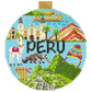 Travel Round - Peru Painted Canvas Kirk & Bradley 