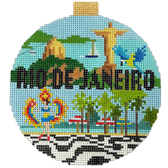 Travel Round   Rio De Janeiro Painted Canvas Kirk & Bradley 
