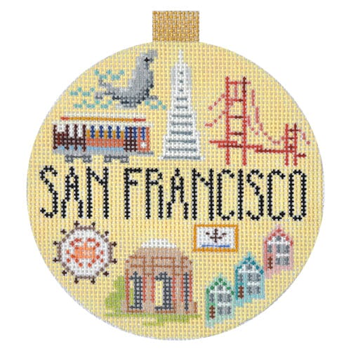 Travel Round   San Francisco with Stitch Guide Printed Canvas Kirk & Bradley  - 1