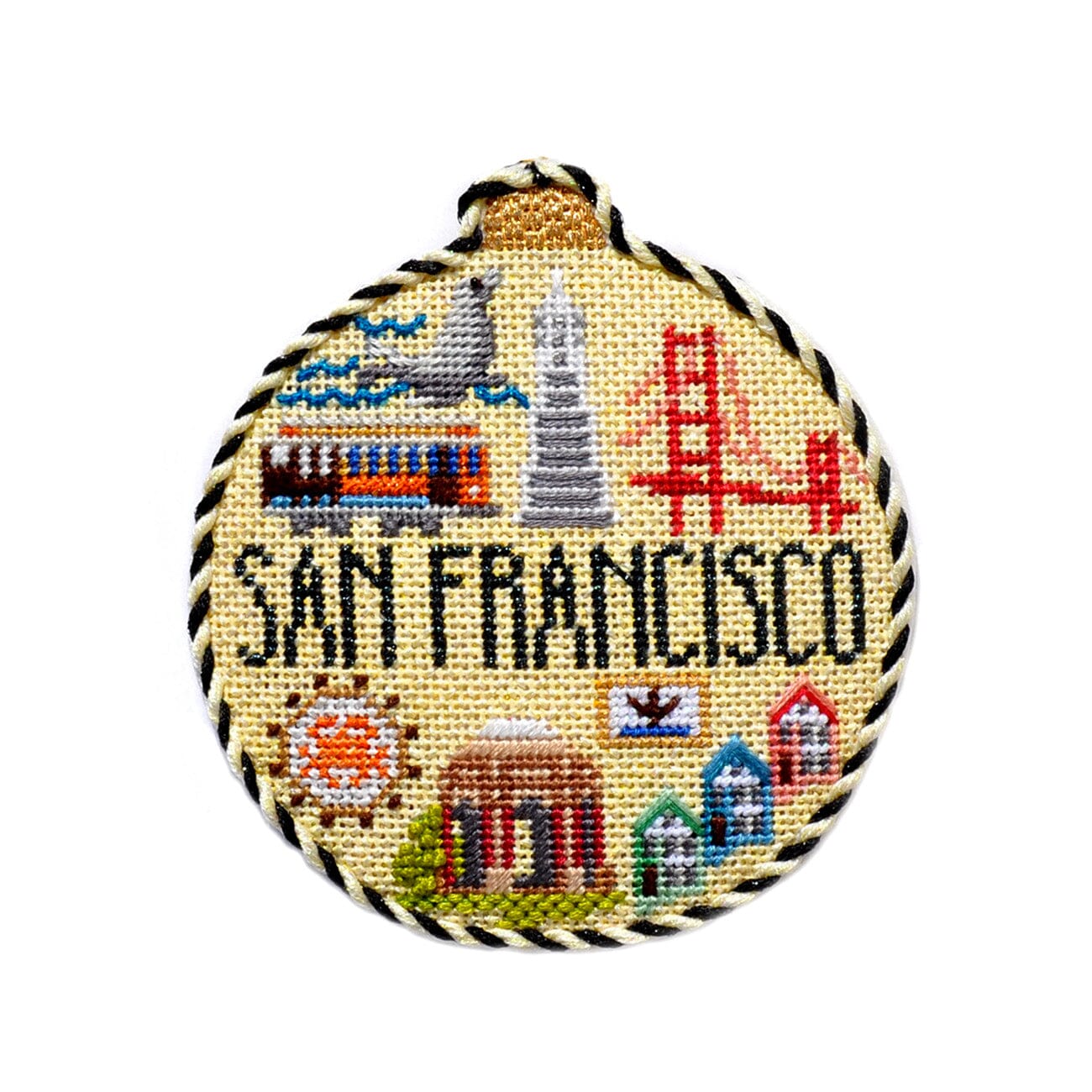 Travel Round   San Francisco with Stitch Guide Printed Canvas Kirk & Bradley  - 2