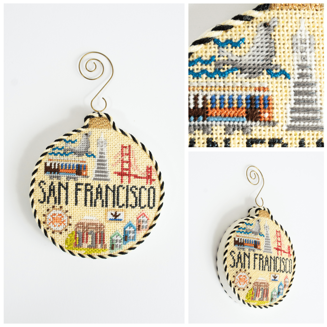 Travel Round   San Francisco with Stitch Guide Printed Canvas Kirk & Bradley  - 3