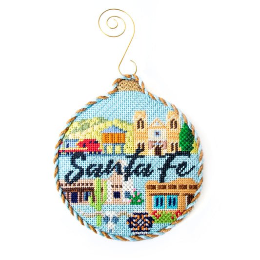 Travel Round - Santa Fe with Stitch Guide Painted Canvas Kirk & Bradley 