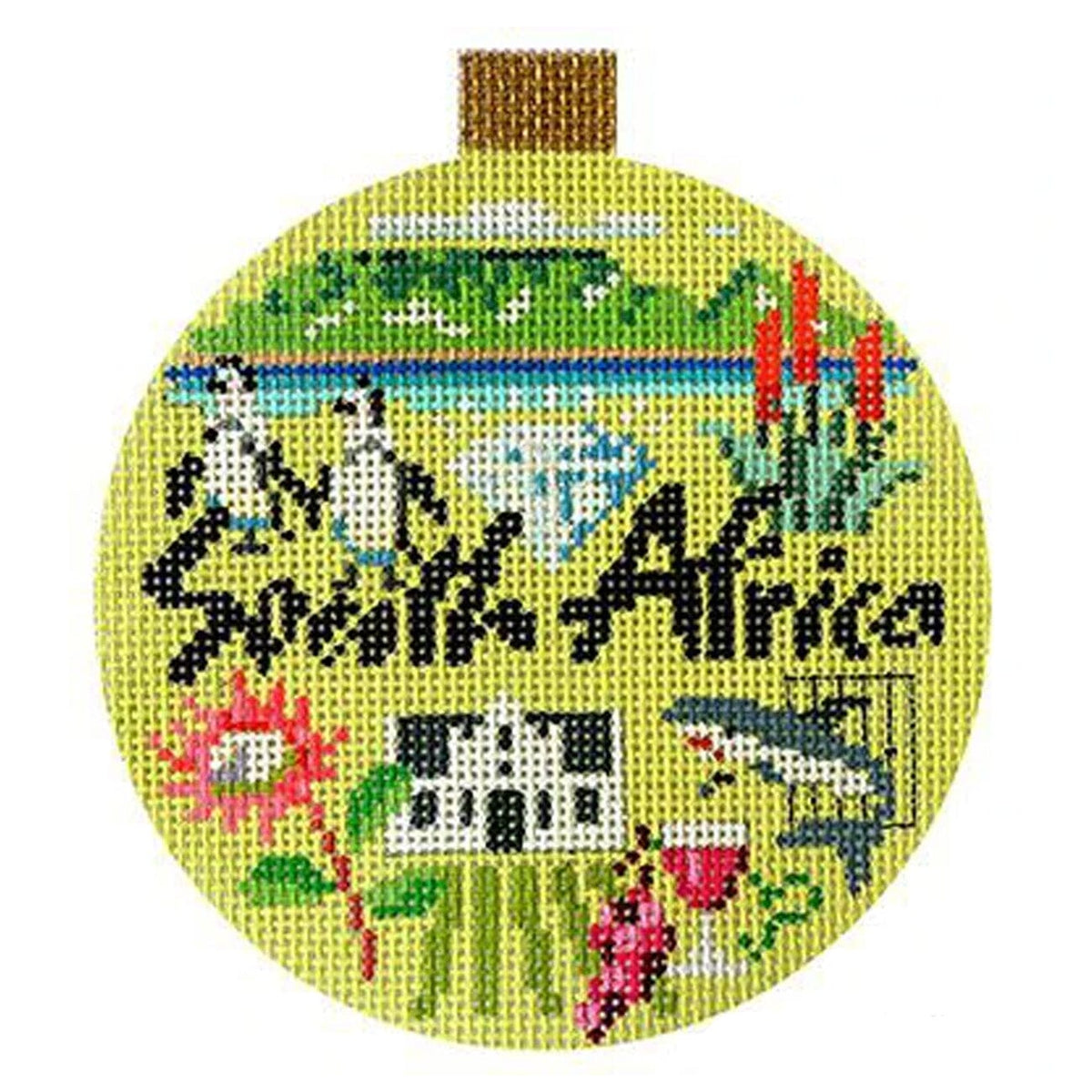 Travel Round   South Africa with Stitch Guide Printed Canvas Kirk & Bradley  - 1