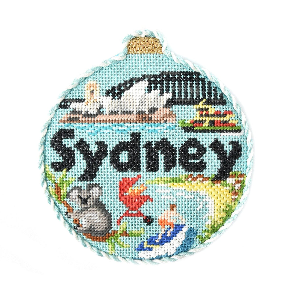 Travel Round   Sydney with Stitch Guide Printed Canvas Kirk & Bradley  - 2