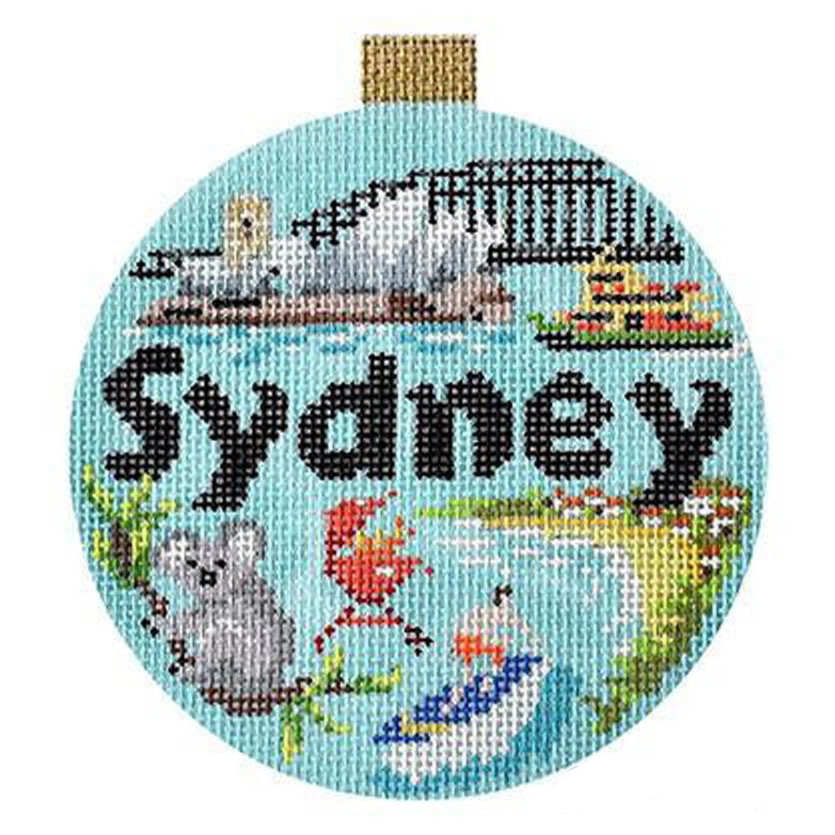 Travel Round   Sydney with Stitch Guide Printed Canvas Kirk & Bradley  - 1