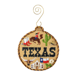 Travel Round   Texas with Stitch Guide Painted Canvas Kirk & Bradley 
