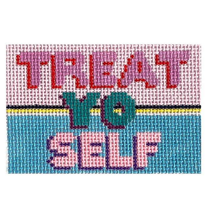 Treat Yo Self Wallet Insert Painted Canvas Rachel Barri Designs  - 1