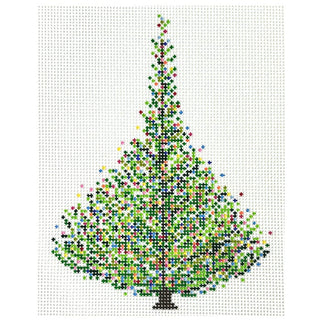 Tree Farm Christmas Tree Painted Canvas The Gingham Stitchery 

