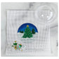 Trees w/Star Ornament with Clear Dome & Confetti Painted Canvas Kate Dickerson Needlepoint Collections 