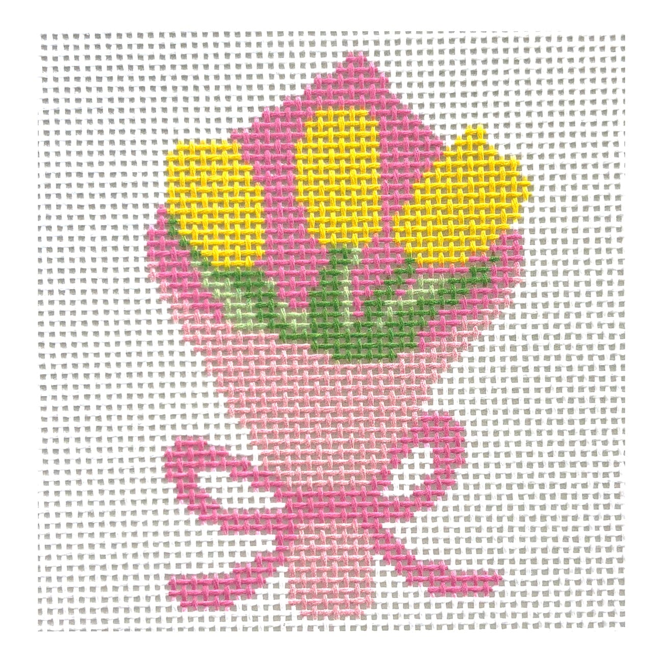 Tulips Bouquet Painted Canvas Ziggy Stitches  - 1