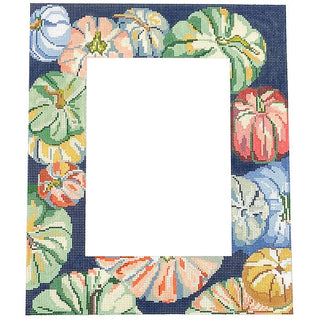 Tumbling Pumpkins Frame Painted Canvas The Gingham Stitchery 
