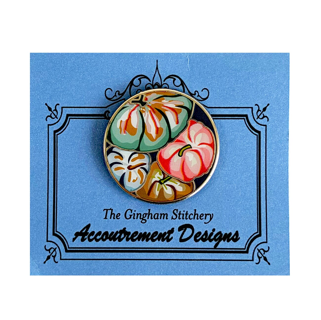 Tumbling Pumpkins Needle Minder Accessories The Gingham Stitchery  - 1
