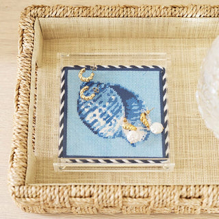 Tun Shell Coaster Printed Canvas Kirk & Bradley 
