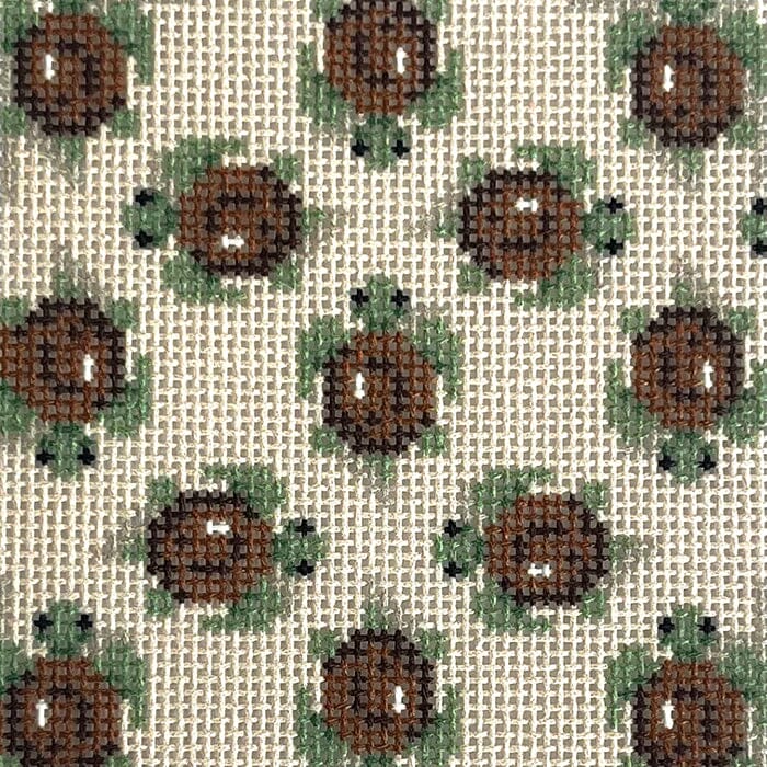 Turtle Party Insert Printed Canvas Two Sisters Needlepoint 
