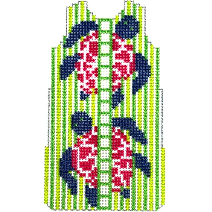 Turtles Shift Printed Canvas Two Sisters Needlepoint 
