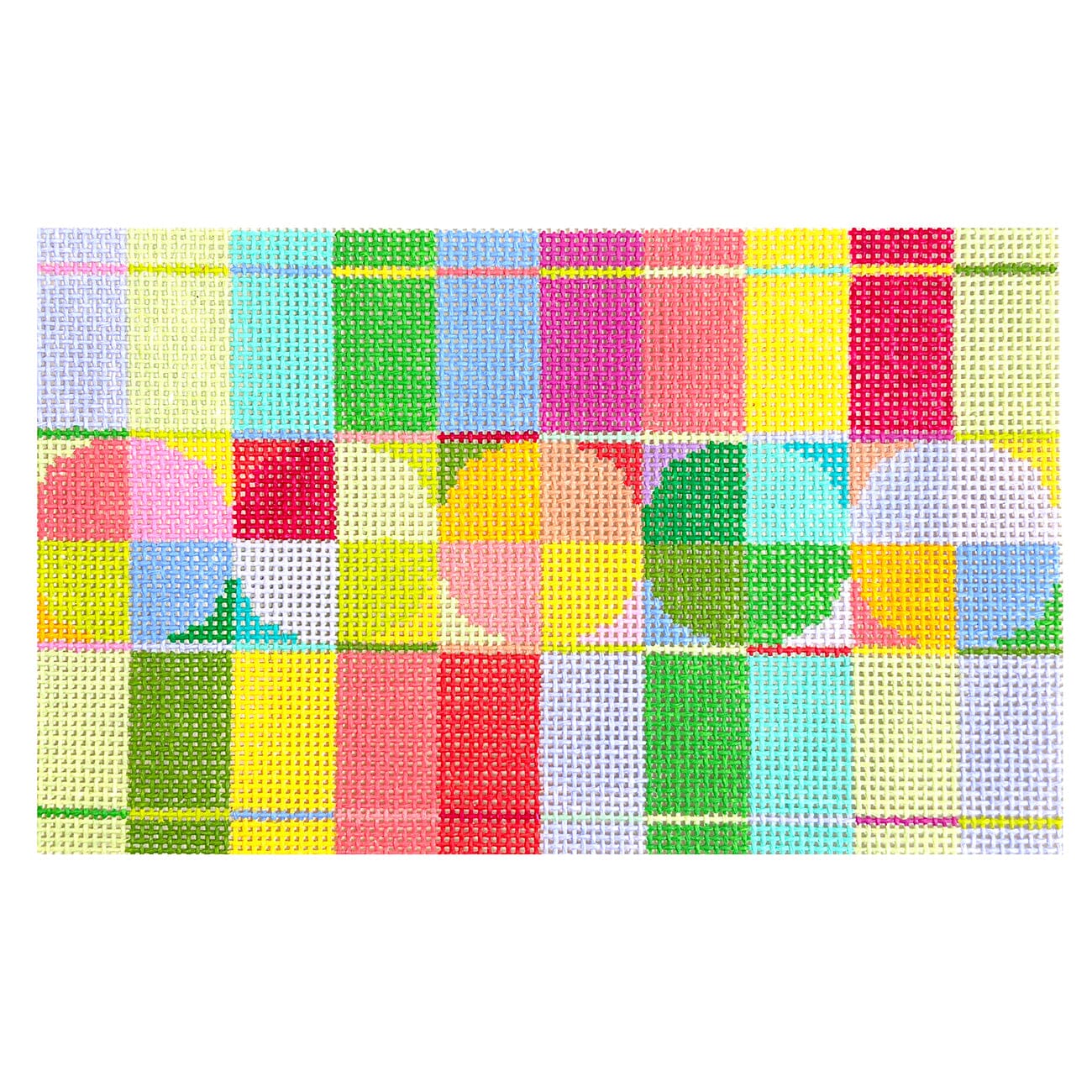 TV Test Clutch Painted Canvas Elizabeth Crane Swartz Designs  - 1