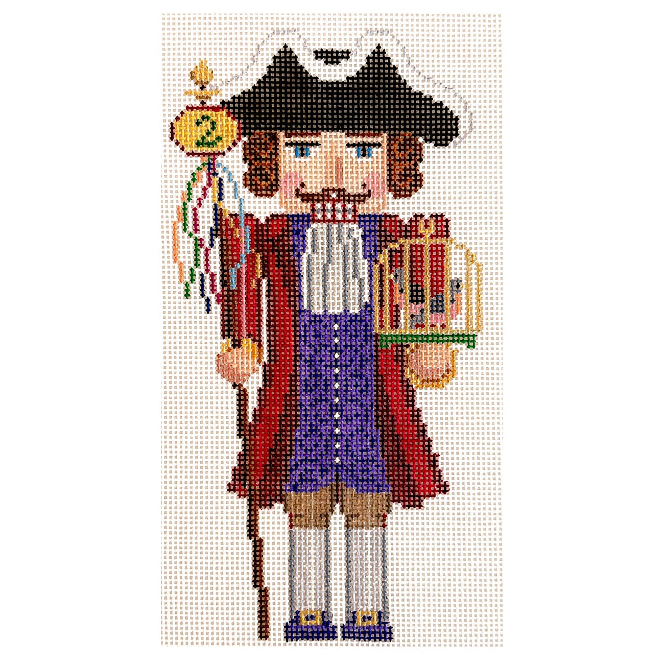 Twelve Days Nutcracker Two Turtle Doves Painted Canvas Susan Roberts Needlepoint Designs Inc.  - 1