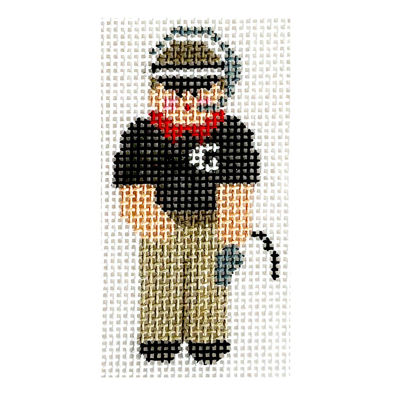 U of Georgia Coach   Tiny Figures Painted Canvas Kathy Schenkel Designs  - 1