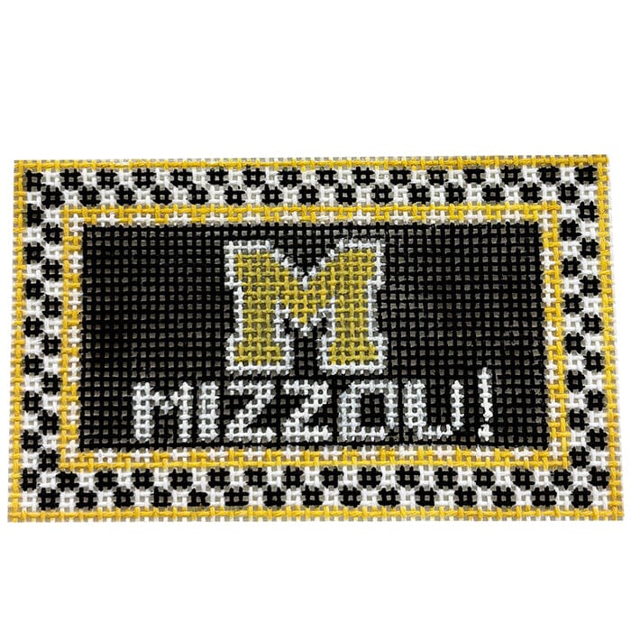 U of Missouri Mizzou! Tiny Teams Painted Canvas Kathy Schenkel Designs 