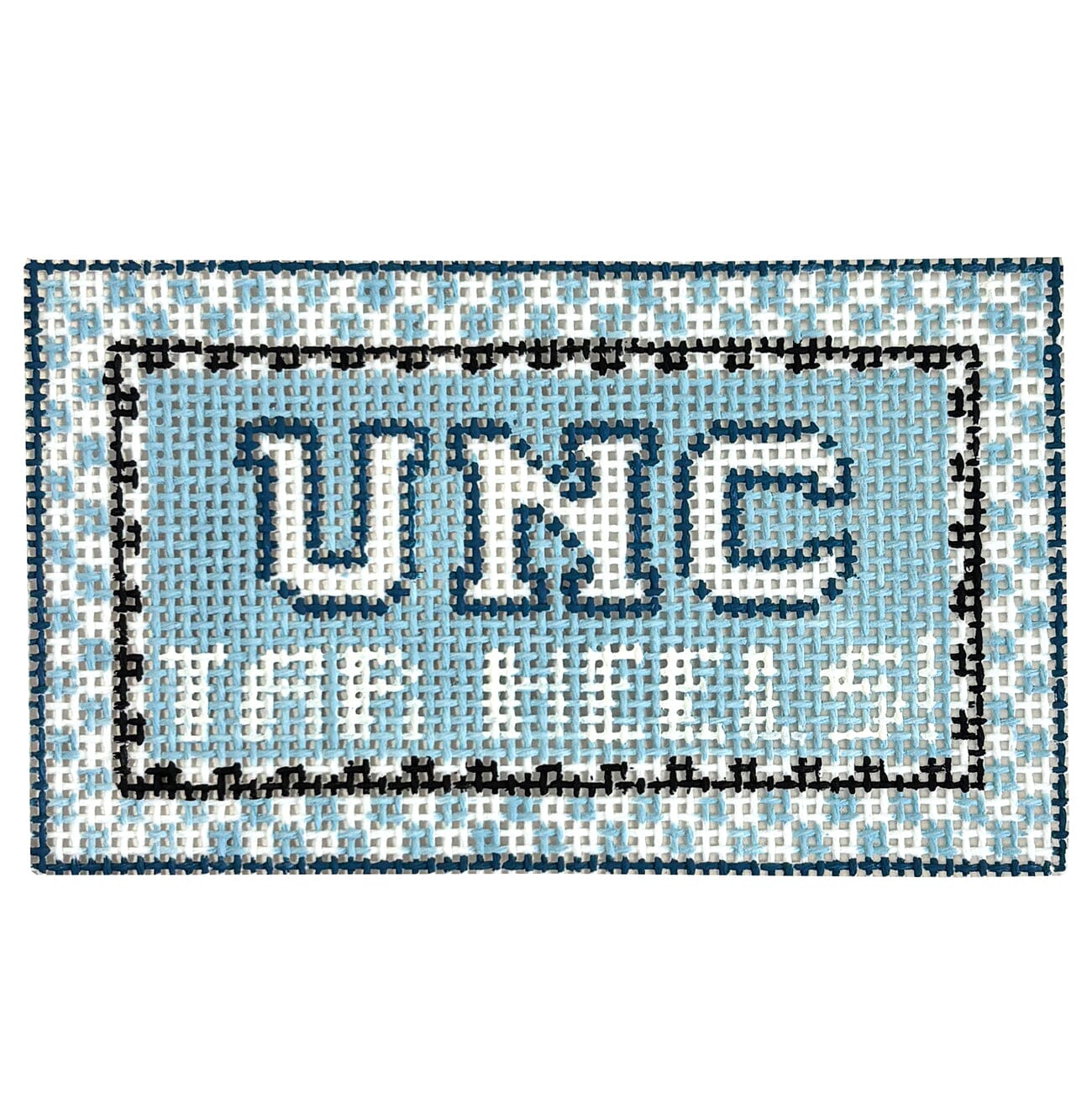 U of North Carolina Tar Heels! Tiny Teams Painted Canvas Kathy Schenkel Designs  - 1