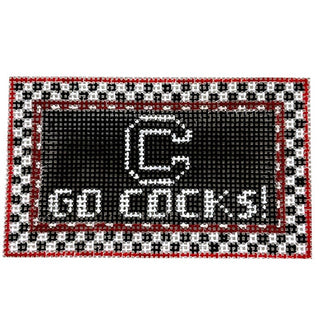 U of SC Go Cocks! Tiny Teams Painted Canvas Kathy Schenkel Designs 
