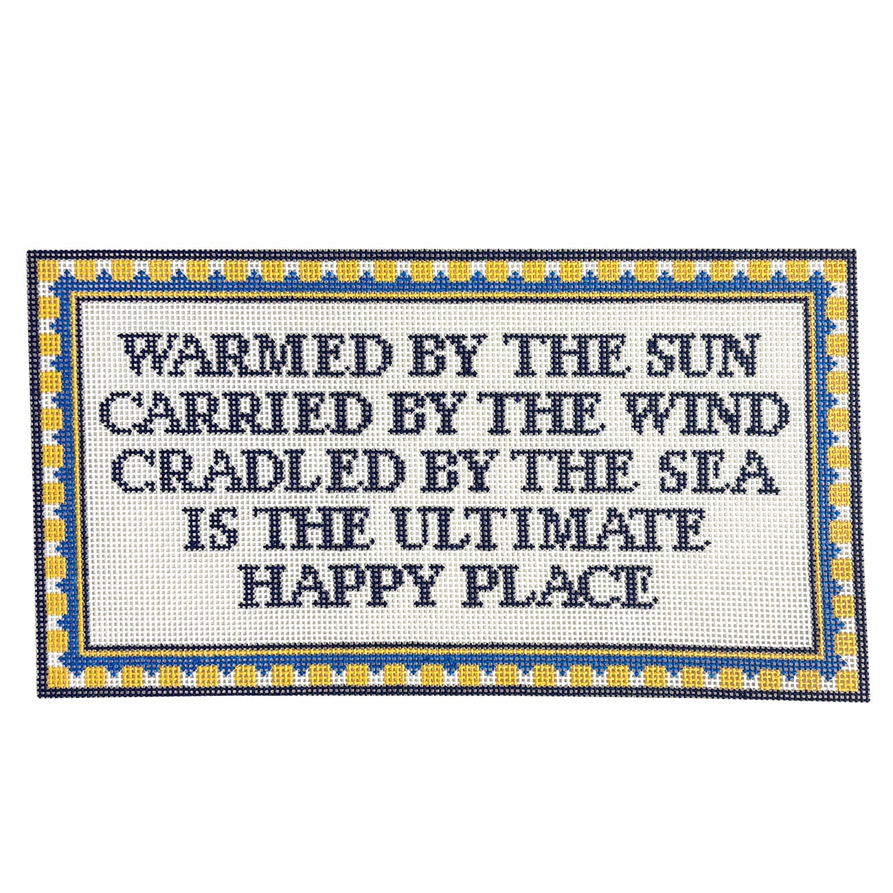 Ultimate Happy Place Painted Canvas Frances Mary Needlepoint  - 1
