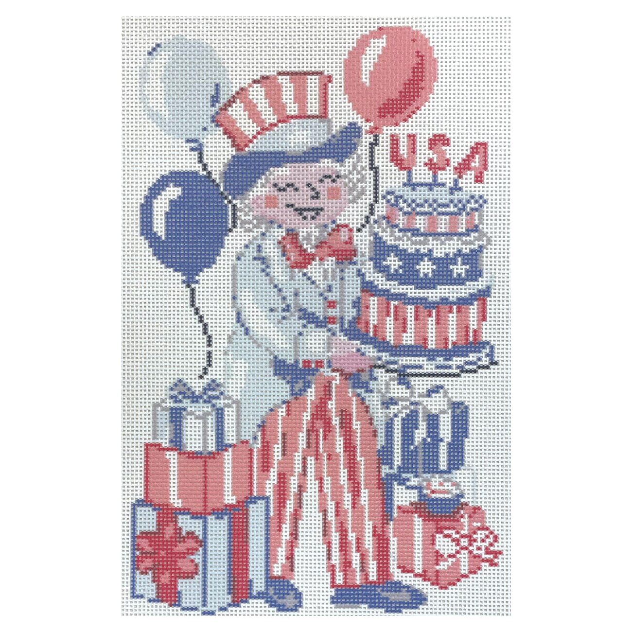 Uncle Sam USA Birthday Printed Canvas KCN Designers  - 1