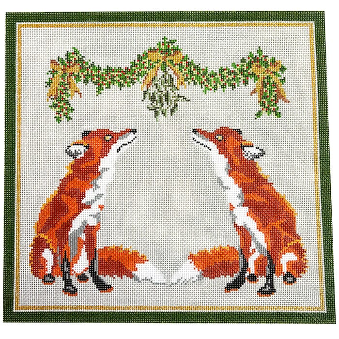 Under the Mistletoe Pair Printed Canvas PIP & Roo 
