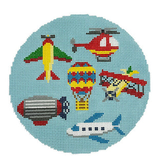 Up, Up, Away Painted Canvas Atlantic Blue Canvas 
