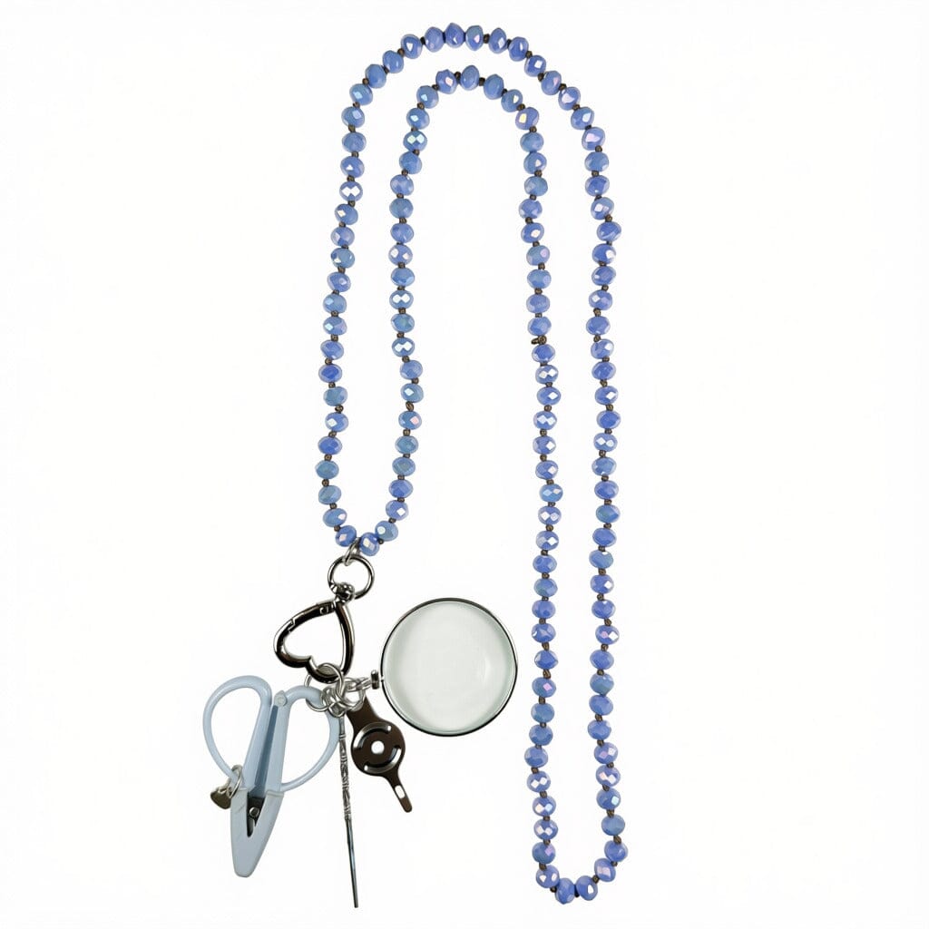 UP UP Chatelaine Necklace   Cornflower Accessories Victoria Whitson Needlepoint  - 1