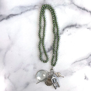 UP UP Chatelaine Necklace   Olivine Accessories Victoria Whitson Needlepoint 
