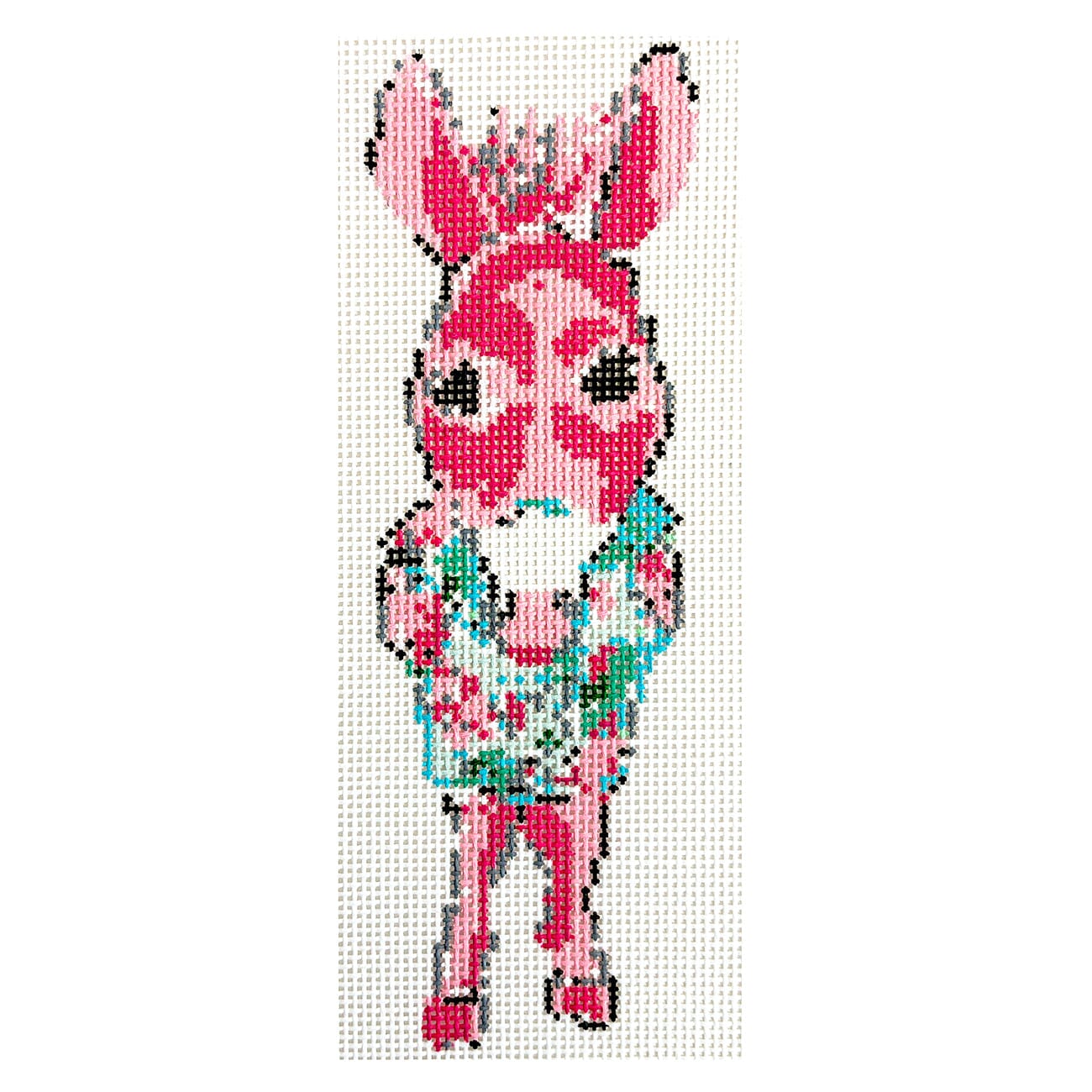 Vacation Donkey on 13 Painted Canvas Blue Waters Needlepoint  - 1