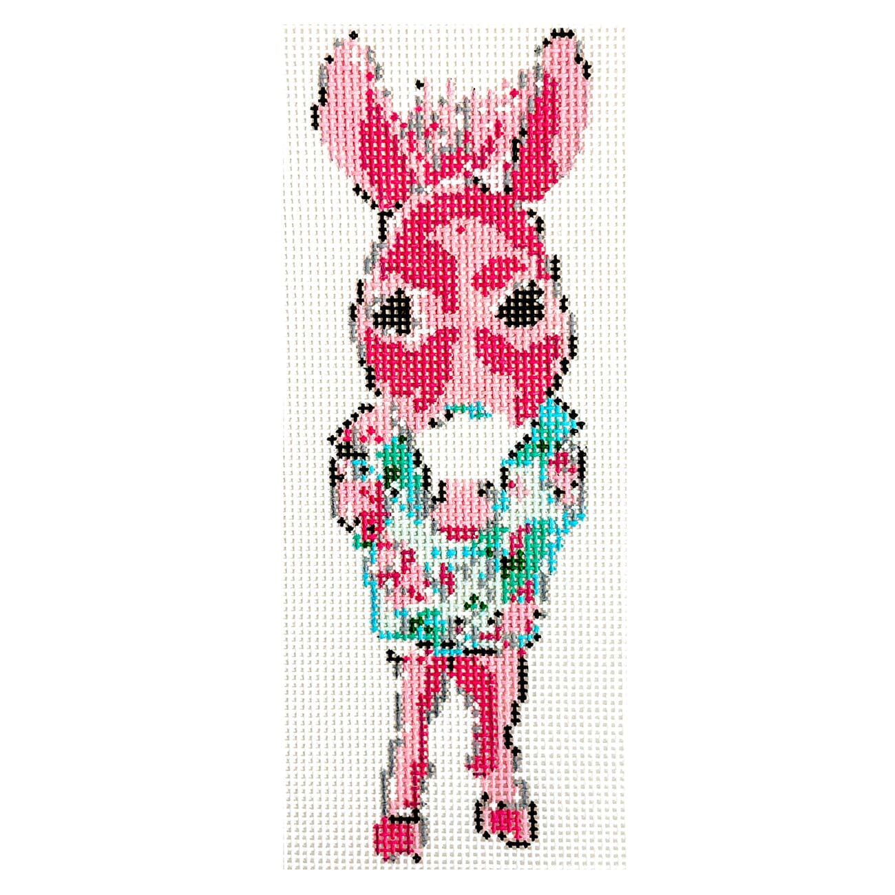 Vacation Donkey on 18 Painted Canvas Blue Waters Needlepoint  - 1
