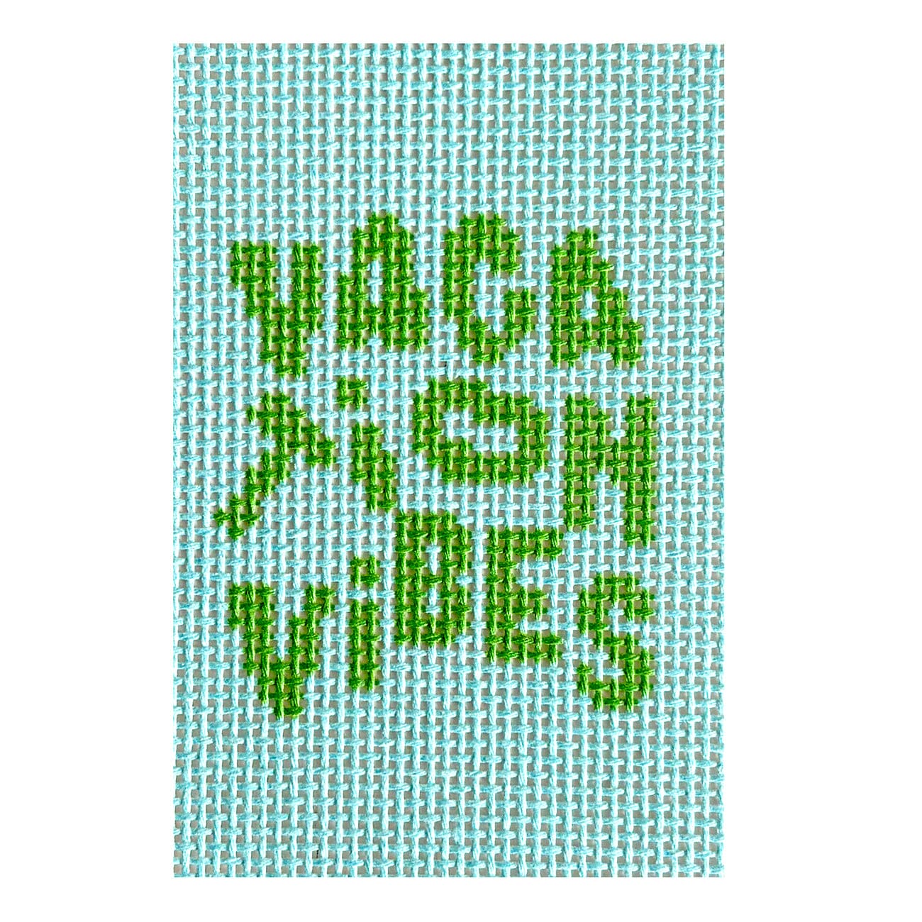 Vacation Vibes Luggage Tag Insert Vertical Painted Canvas KCN Designers  - 1