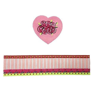 Valentine hinged box with hardware Painted Canvas Funda Scully 
