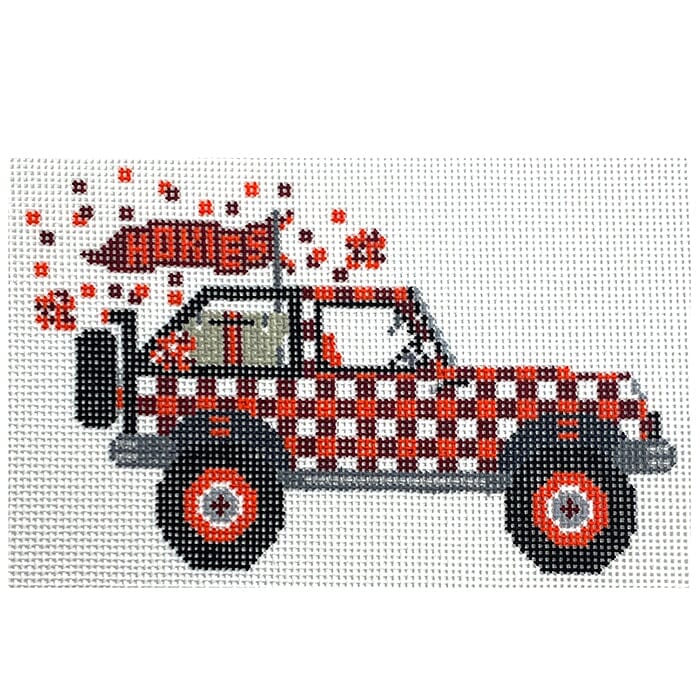 Virginia Tech Jeep Painted Canvas Wipstitch Needleworks 